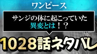 ワンピースネタバレ1029話 サンジはいったいどうなってしまうの 進撃のネタバレ考察 アース